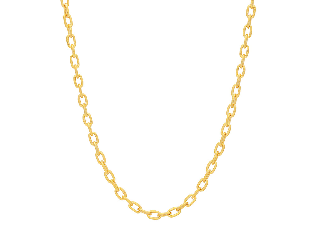 GURHAN, GURHAN Hoopla Gold Link Long Necklace, 2.5x5mm Oval Links