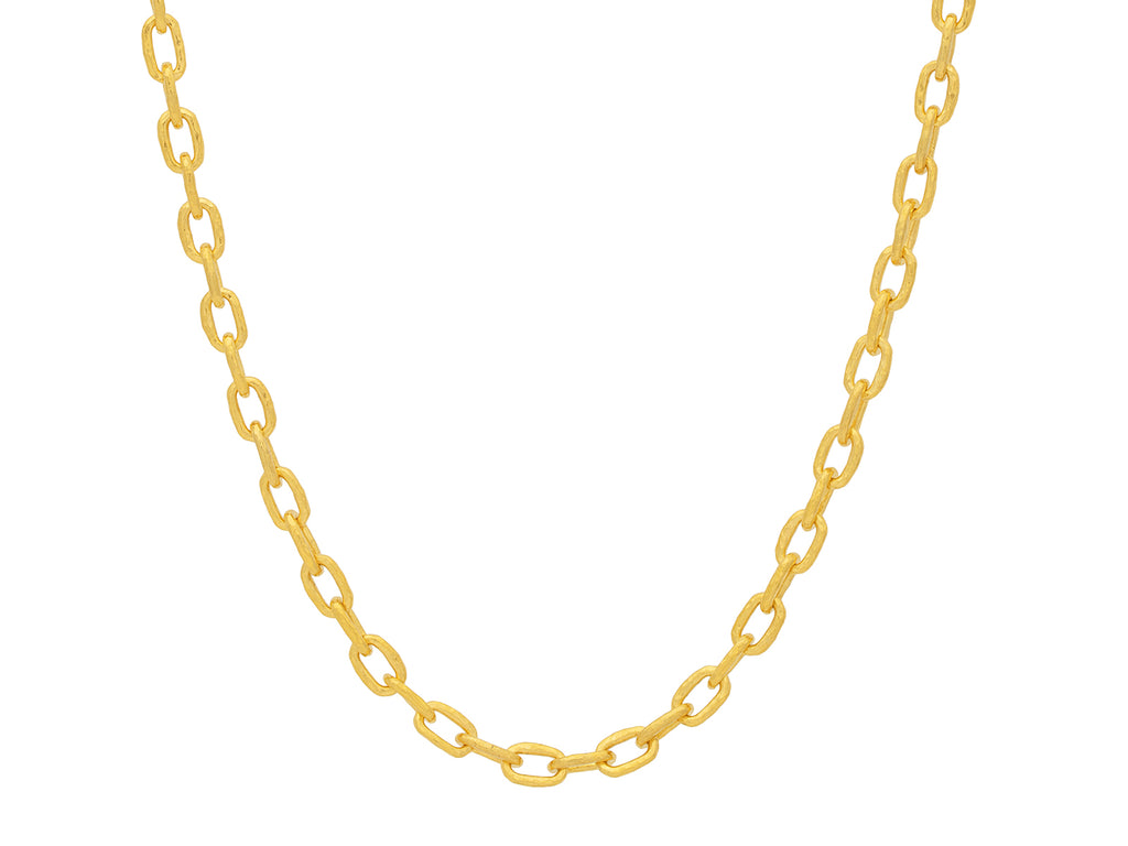 GURHAN, GURHAN Hoopla Gold Link Long Necklace, 2.5x5mm Oval Links