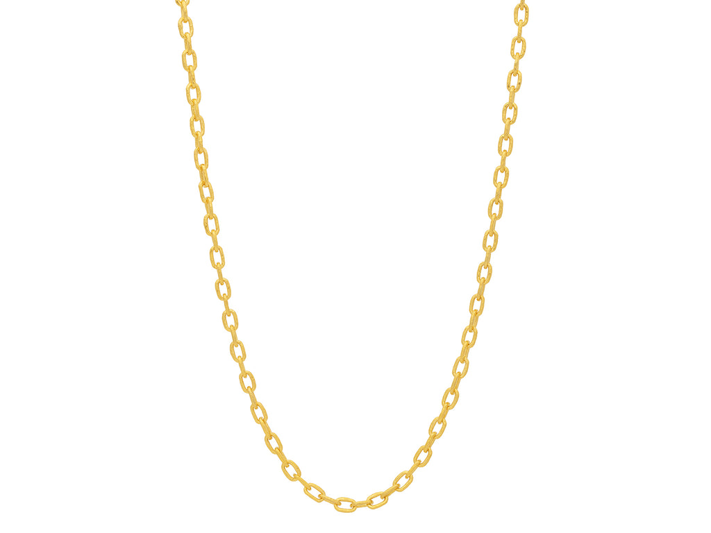 GURHAN, GURHAN Hoopla Gold Link Long Necklace, 2.5x5mm Oval Links