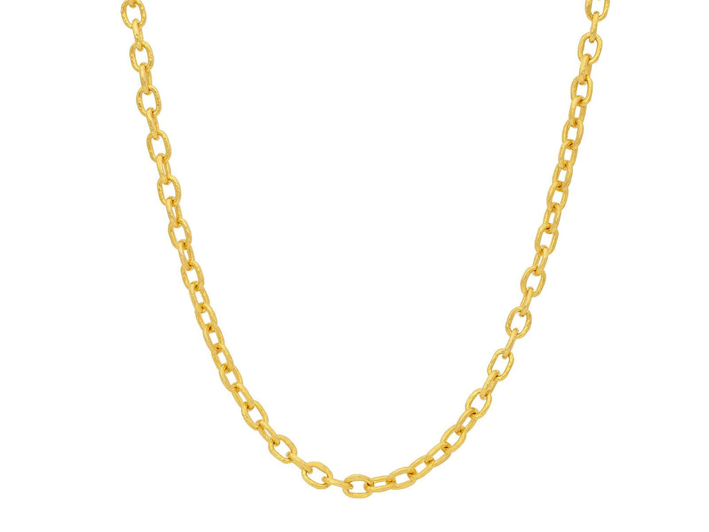 GURHAN, GURHAN Hoopla Gold Link Long Necklace, 6x3mm Oval Links