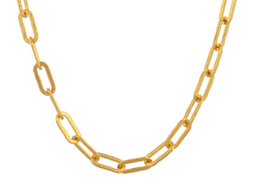 GURHAN, GURHAN Hoopla Gold Link Short Necklace, 12x4mm Oval Links