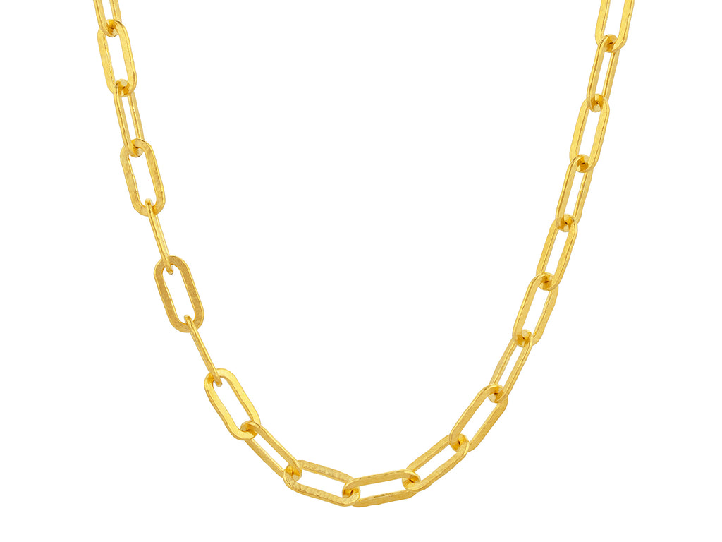 GURHAN, GURHAN Hoopla Gold Link Short Necklace, 12x4mm Oval Links