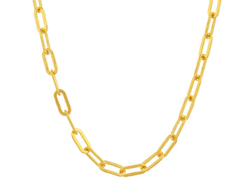 GURHAN, GURHAN Hoopla Gold Link Short Necklace, 12x4mm Oval Links