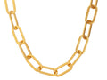 GURHAN, GURHAN Hoopla Gold Link Short Necklace, 25x8.5mm Oval, Plain
