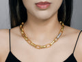 GURHAN, GURHAN Hoopla Gold Link Short Necklace, Single Pave Link, Diamond Pave