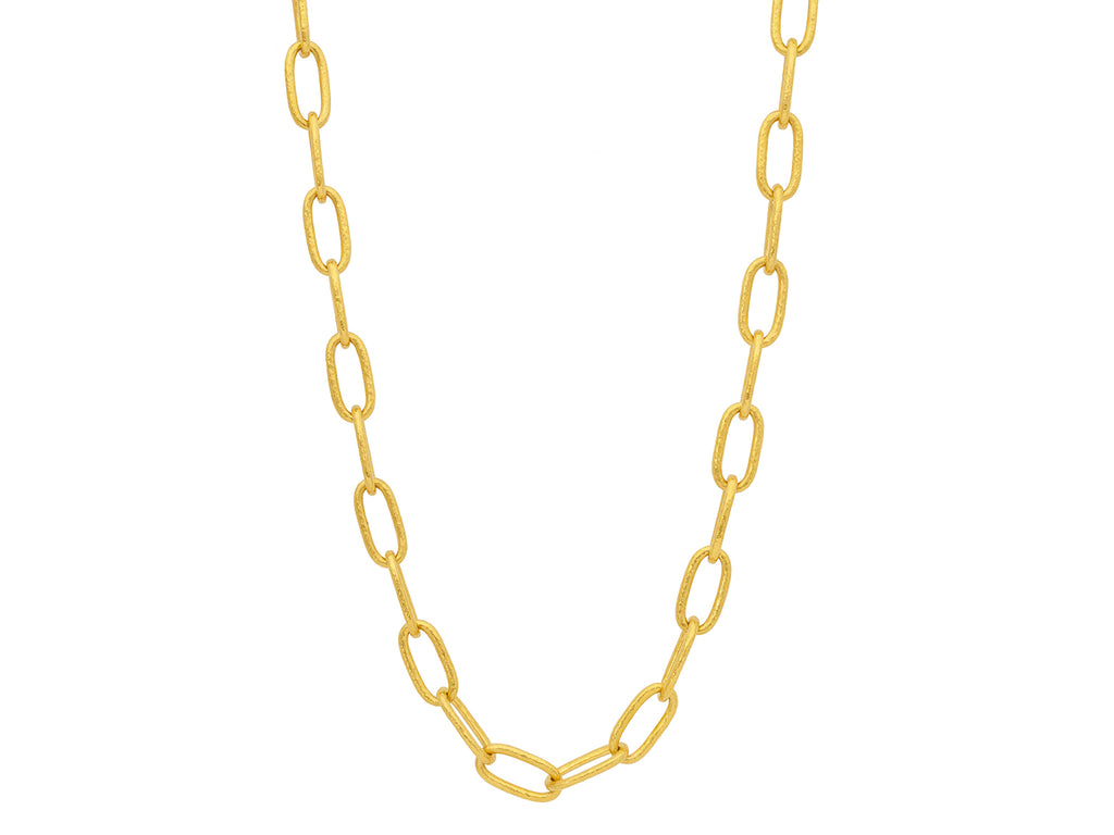 GURHAN, GURHAN Hoopla Gold Link Short Necklace, 20x7mm Oval Links