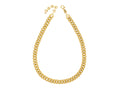 GURHAN, GURHAN Hoopla Gold Link Short Necklace, 10mm Twisted Round, Diamond on Clasp