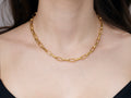 GURHAN, GURHAN Hoopla Gold Link Short Necklace, 6.5mm Wide Oval, No Stone