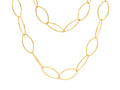 GURHAN, GURHAN Hoopla Gold Link Long Necklace, Marquise Shape, No Stone
