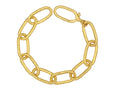GURHAN, GURHAN Hoopla Gold Single Strand Link Bracelet, Large Oval, No Stone