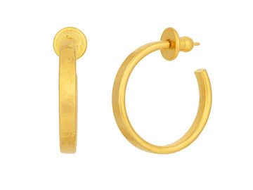 GURHAN, GURHAN Hoopla Gold Hoop Earrings, Large Round