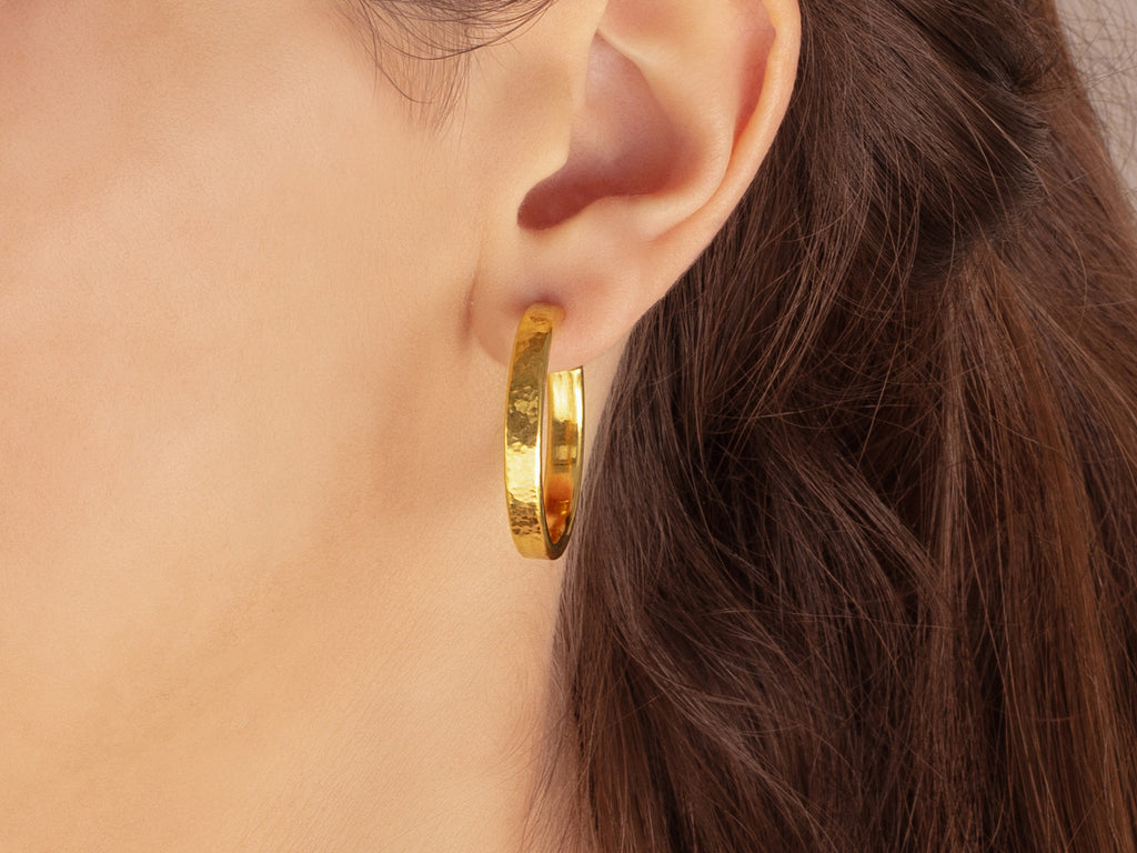 GURHAN, GURHAN Hoopla Gold Hoop Earrings, Large Round