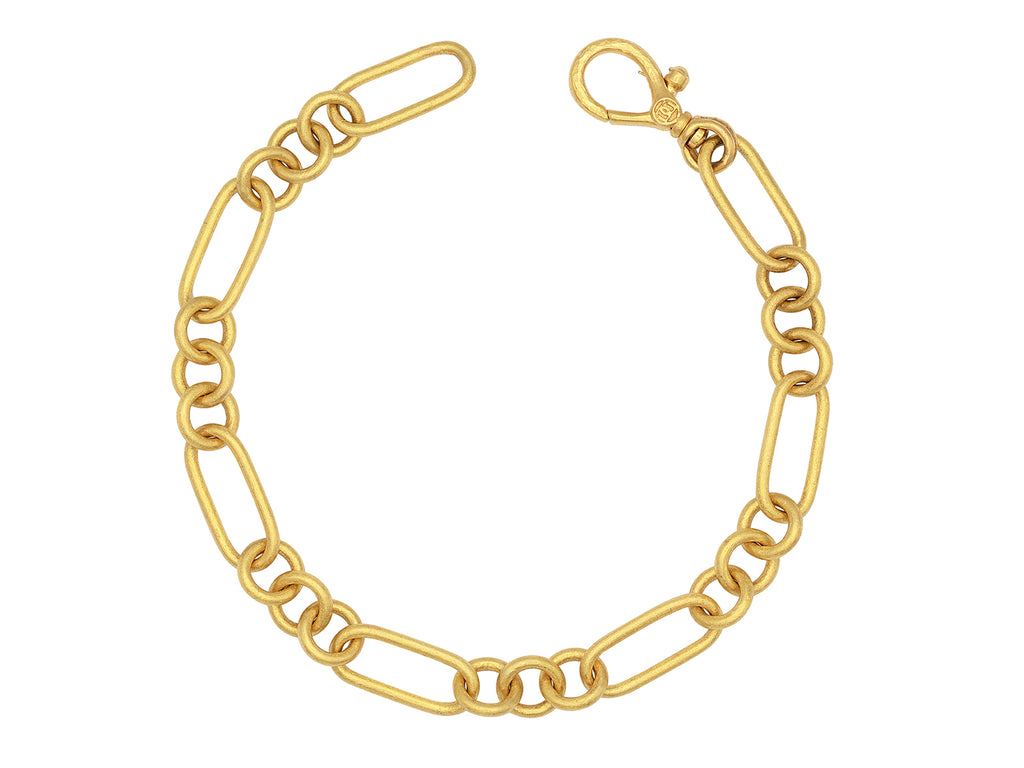 GURHAN, GURHAN Hoopla Gold Chain Link Bracelet, Mixed Oval and Round Links