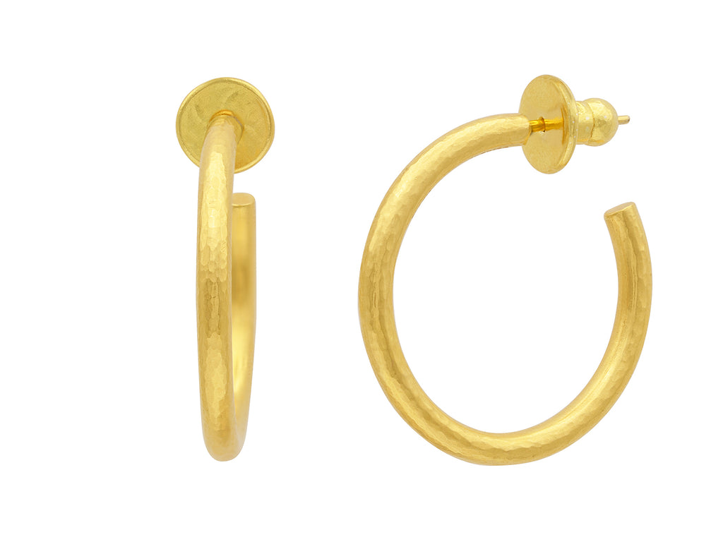 GURHAN, GURHAN Hoopla Gold Hoop Earrings, 25mm Round