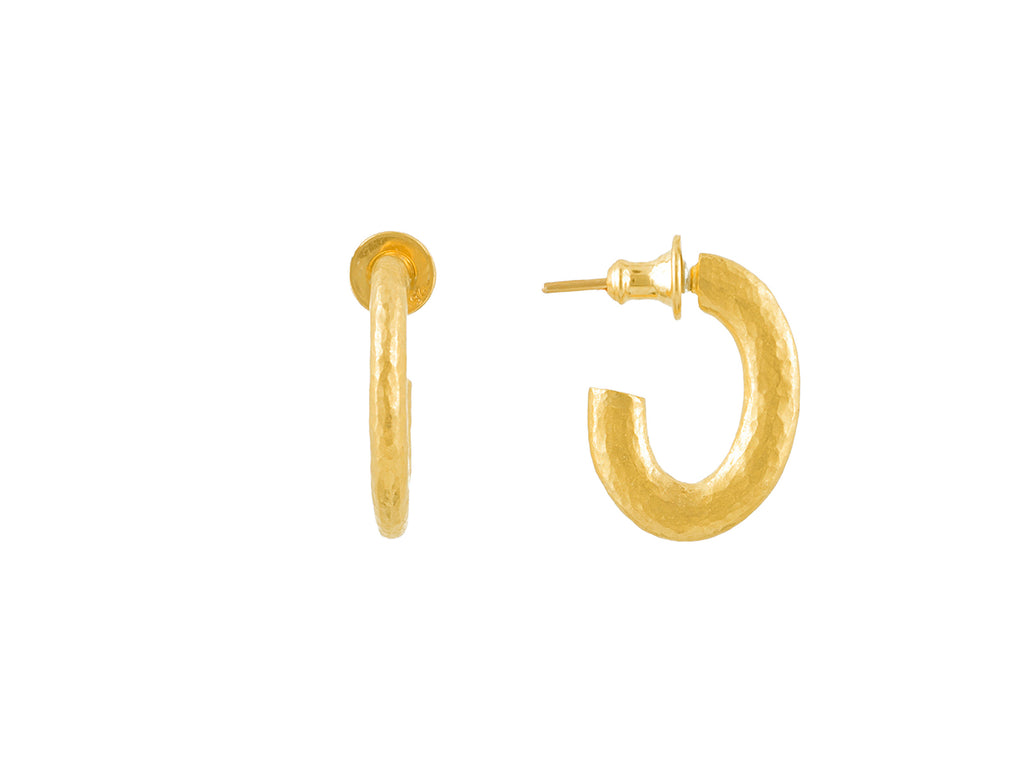 GURHAN, GURHAN Hoopla Gold Hoop Earrings, Small Thin Oval