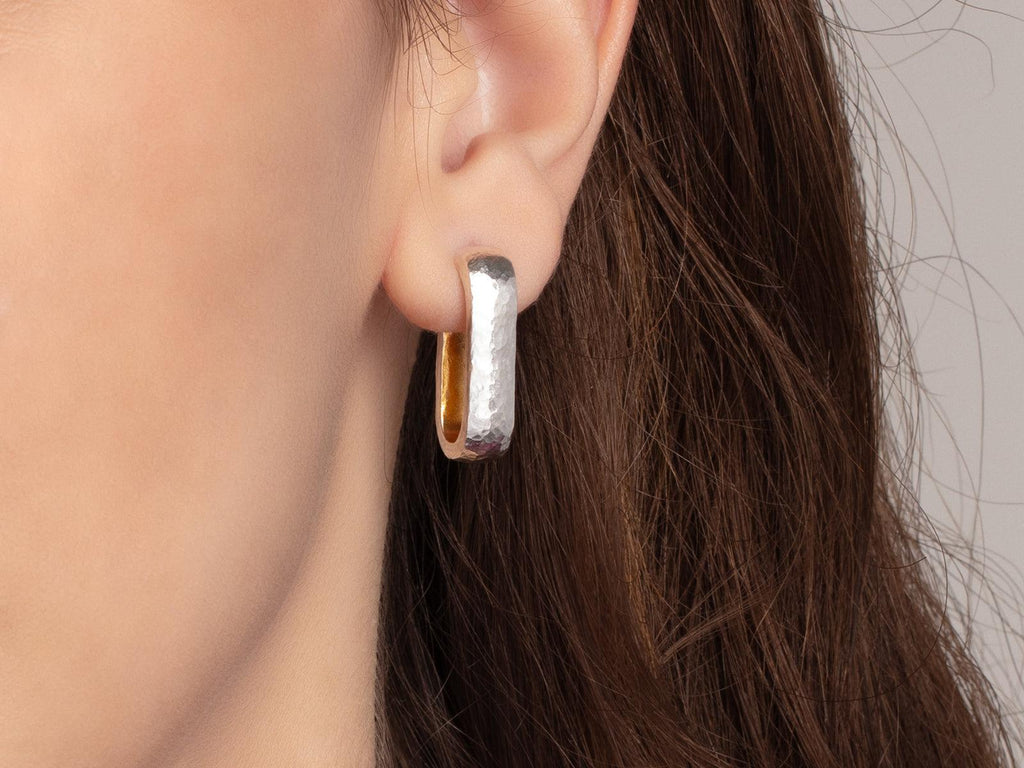 9ct Yellow Gold Silverfilled Fancy 100mm Hoop Earrings - Jewellers 9ct Yellow Gold Silverfilled Fancy 100mm Hoop Earrings - Jewellers