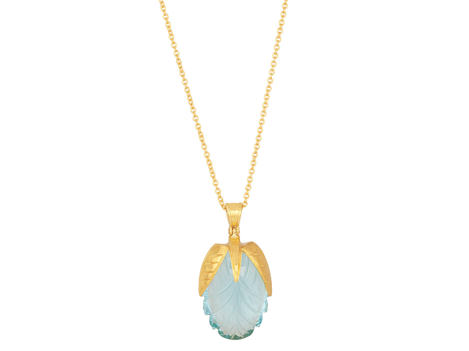 Handcrafted Topaz & 24k Gold Necklaces