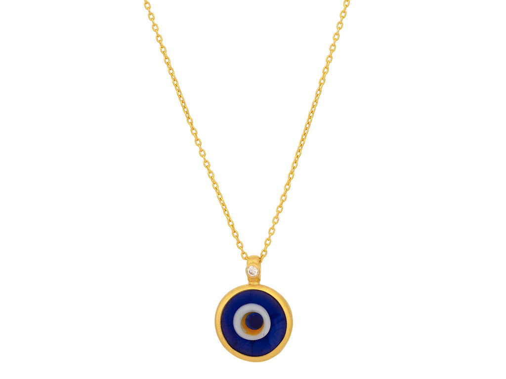 GURHAN, GURHAN JuJu Gold Evil Eye Pendant Necklace, 10mm Round