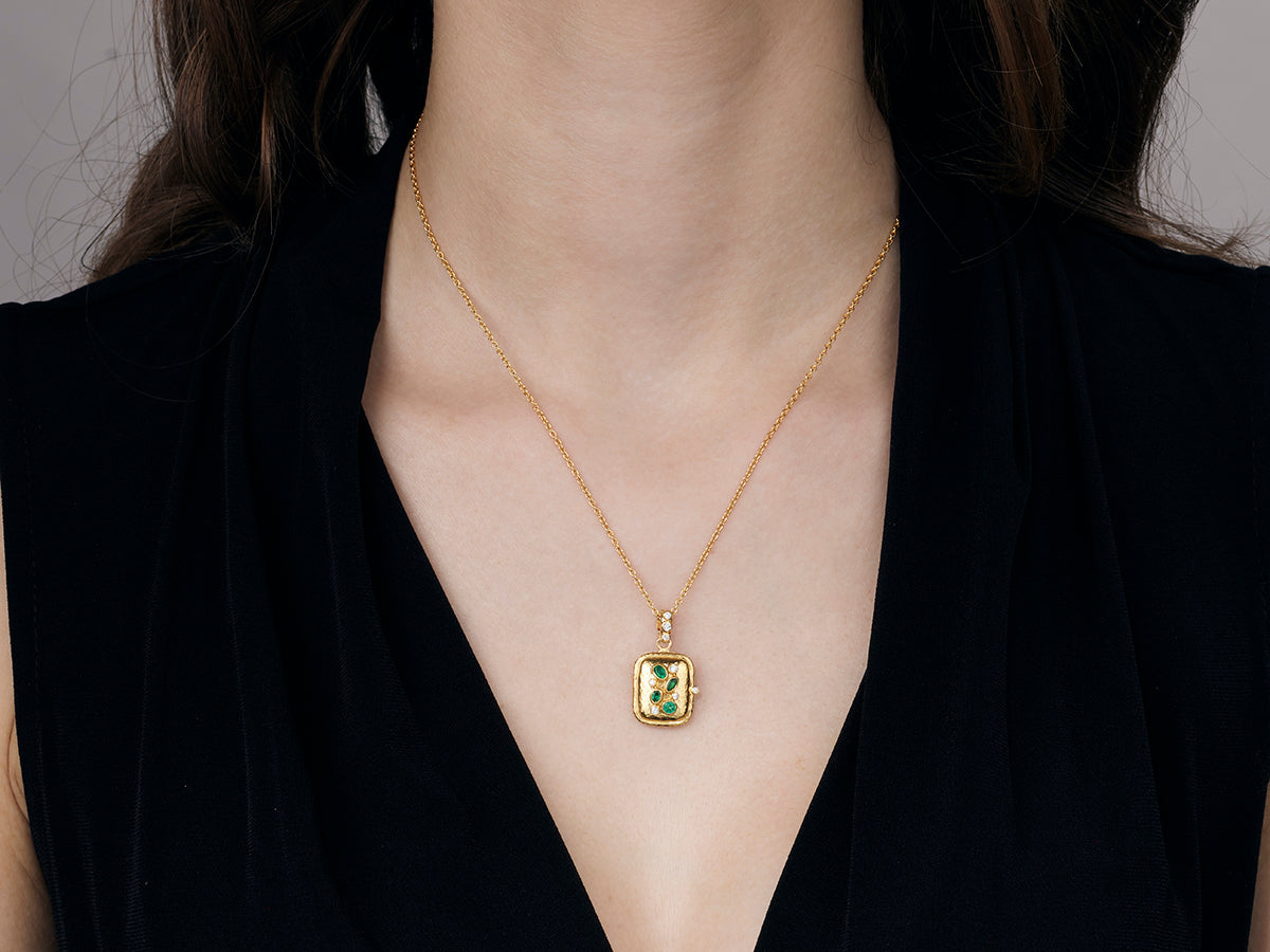 Duo Onyx Pendant Necklace, Gold Vermeil | Men's Necklaces | Miansai