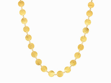 GURHAN, GURHAN Lush Gold Single Short Necklace, 10mm Round Flakes