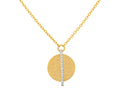 GURHAN, GURHAN Lush Gold Pendant Necklace, 14mm Round, Diamond Pave