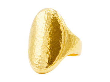 GURHAN, GURHAN Mango Gold Cocktail Ring, Wide Concave