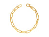 GURHAN, GURHAN Mens Gold All Around Link Bracelet, 12mm Oval, 8" Long, No Stone