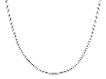 GURHAN, GURHAN Mens Sterling Silver Single-Strand Beaded Short Necklace, Small Tube Beads