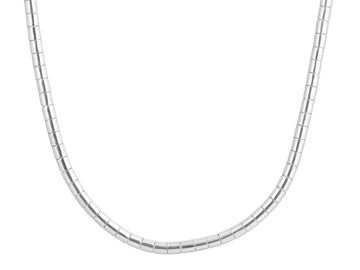 GURHAN, GURHAN Mens Sterling Silver Single-Strand Beaded Short Necklace, Large Tube Beads