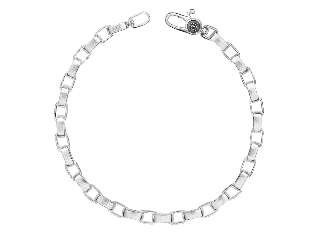 GURHAN, GURHAN Mens Sterling Silver Chain Link Bracelet, Oval Links