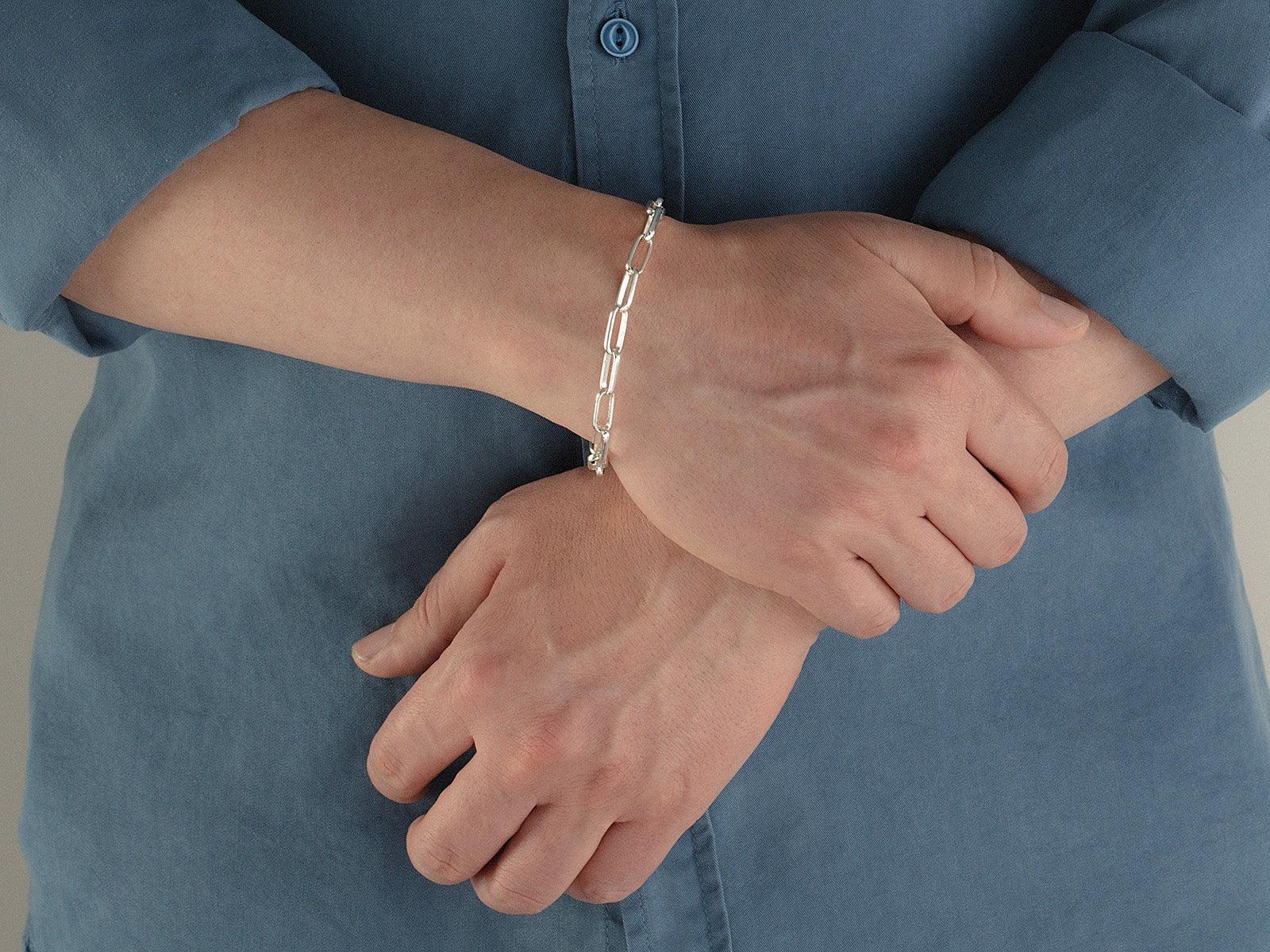 【24AW】GARNI Union Chain Bracelet Mens_Sterling_Silver_Chain_Bra