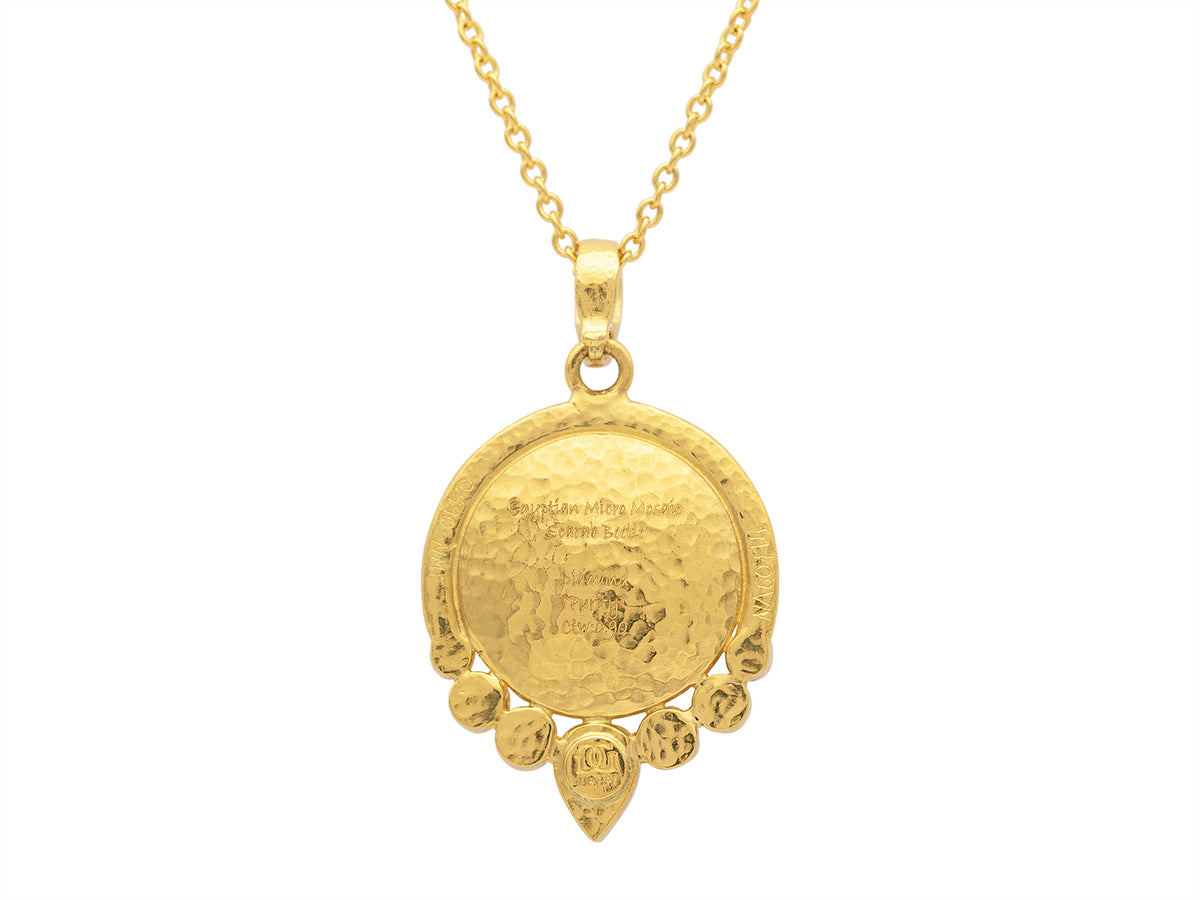 GURHAN, GURHAN Muse Gold Pendant Necklace, Micro Mosaic and Diamond
