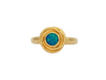 GURHAN, GURHAN Muse Gold Stone Cocktail Ring, 6mm Round set in Twisted Frame, Opal
