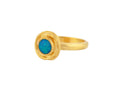 GURHAN, GURHAN Muse Gold Stone Cocktail Ring, 6mm Round set in Twisted Frame, Opal