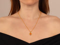 GURHAN, GURHAN Muse Gold Pendant Necklace, 8x6mm Oval set in Wide Frame, Carnelian and Diamond