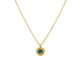 GURHAN, GURHAN Muse Gold Pendant Necklace, 6mm Round set in Twisted Frame, Opal