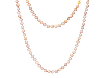 GURHAN, GURHAN Oyster Gold Pearl Beaded Long Necklace, 6mm Round