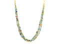 GURHAN, GURHAN Phoenician Gold Multi-Strand Necklace, Mixed Gold Beads, Mixed Stones