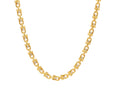 GURHAN, GURHAN Pointelle Gold Link Short Necklace, Interlocking U-Shaped Links, Diamond