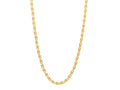 GURHAN, GURHAN Pointelle Gold Link Short Necklace, Interlocking U-Shaped Links, Diamond