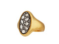 GURHAN, GURHAN Pointelle Gold Stone Cocktail Ring, Large Oval Cluster, Diamond