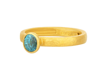 GURHAN, GURHAN Prism Gold Zircon Center Stone Cocktail Ring, 6x5mm Oval