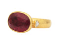 GURHAN, GURHAN Prism Gold Stone Cocktail Ring, 16x12mm Oval, Tourmaline and Diamond