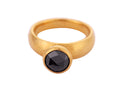GURHAN, GURHAN Prism Gold Stone Cocktail Ring, 8mm Round, Black Diamond