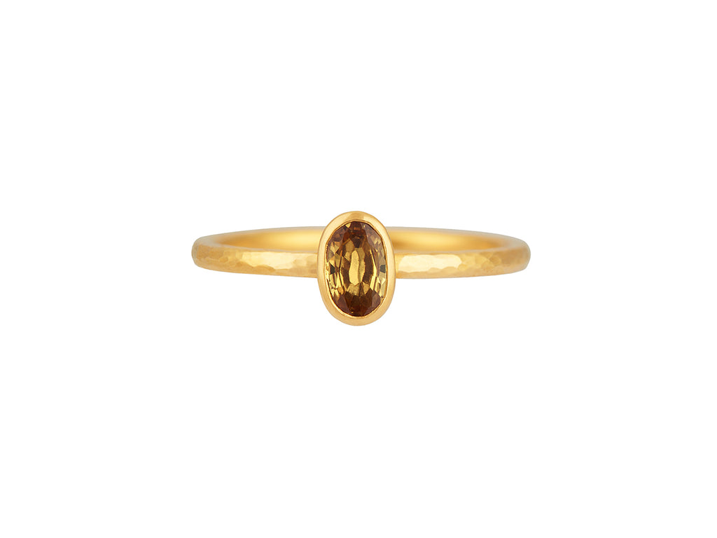 GURHAN, GURHAN Prism Gold Stone Stacking Ring, 6x4mm Oval, Sapphire