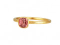 GURHAN, GURHAN Prism Gold Stone Stacking Ring, 5mm Square, Tourmaline