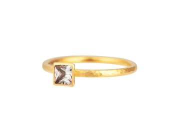 GURHAN, GURHAN Prism Gold Stone Stacking Ring, 4mm Square, Sapphire