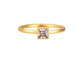 GURHAN, GURHAN Prism Gold Stone Stacking Ring, 4mm Square, Sapphire