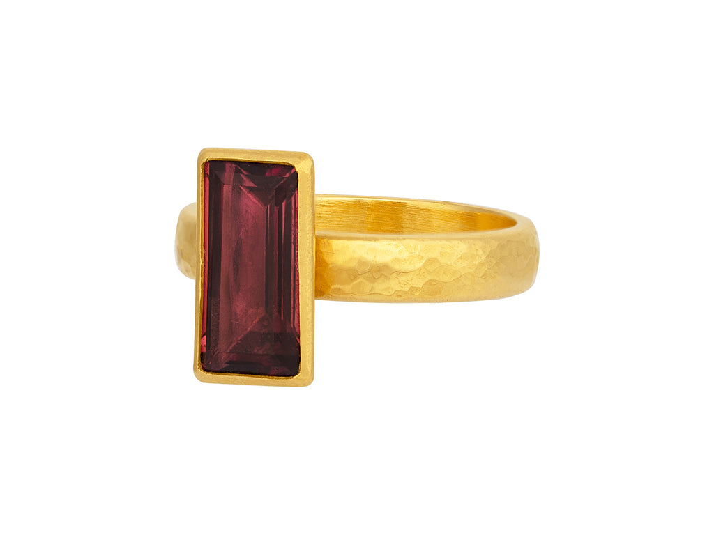 GURHAN, GURHAN Prism Gold Tourmaline Cocktail Ring, 13x7mm Rectangle