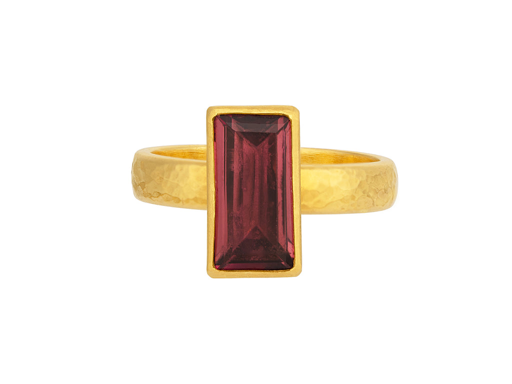 GURHAN, GURHAN Prism Gold Tourmaline Cocktail Ring, 13x7mm Rectangle